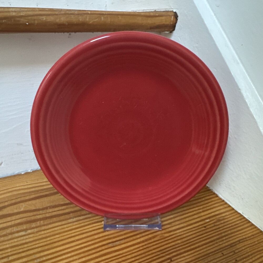 SALAD PLATE scarlet red HOMER LAUGHLIN FIESTA 7 1/4" Fiestaware HLC